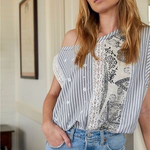 Free people body suit | multi patterned